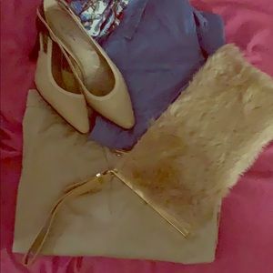 Studio woman khaki with Sonoma button up shirt!